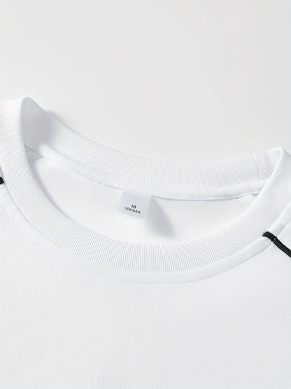 Else & What Signature Printed Round-Neck T-Shirt — Pure WhiteDescription